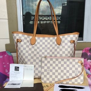 ❌SOLD❌ Neverfull MM Rose Ballerine & Pouch